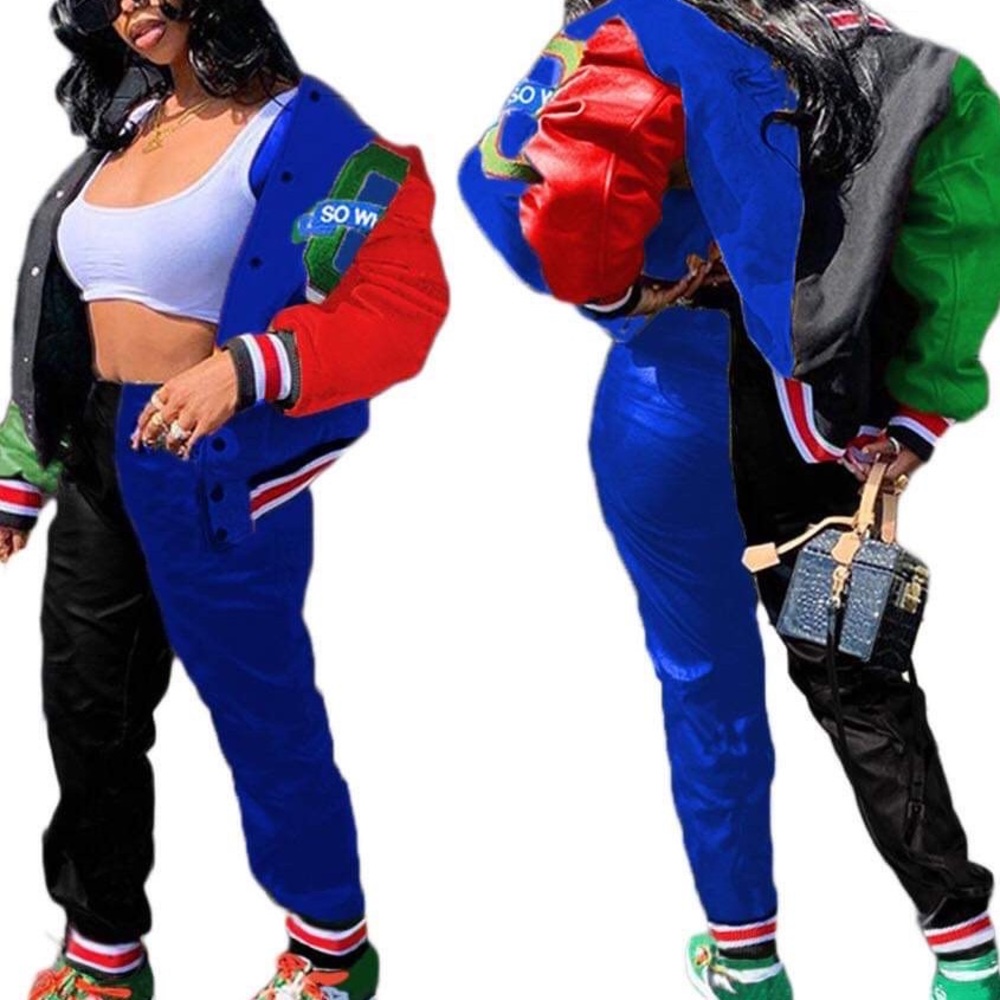 Colorful Varsity Jacket and Pants Set
Thick in Quality❗️

Small & Large Only